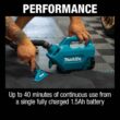 Makita XLC07SY1 18V LXT Lithium-Ion Compact Handheld Canister Vacuum Kit, 1.5Ah