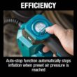 Makita DMP181ZX 18V LXT Lithium-Ion Cordless Electric High-Pressure Portable Inflator (Tool Only)