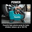 Makita DMP181ZX 18V LXT Lithium-Ion Cordless Electric High-Pressure Portable Inflator (Tool Only)