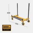 MetalTech Buildman Material Handling Versatile Cart with 3000 lb. Load Capacity with Removable Post
