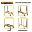MetalTech Buildman Material Handling Versatile Cart with 3000 lb. Load Capacity with Removable Post