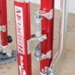 MetalTech Buildman 18 in. to 30 in. Aluminum Adjustable Self-Locking Drywall Stilts with Anti-Fatigue Straps, 225 lbs. Capacity MetalTech Buildman 18 in. to 30 in. Aluminum Adjustable Self-Locking Drywall Stilts with Anti-Fatigue Straps, 225 lbs. Capacity
