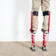 MetalTech Buildman 18 in. to 30 in. Aluminum Adjustable Self-Locking Drywall Stilts with Anti-Fatigue Straps, 225 lbs. Capacity MetalTech Buildman 18 in. to 30 in. Aluminum Adjustable Self-Locking Drywall Stilts with Anti-Fatigue Straps, 225 lbs. Capacity