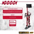 MetalTech BuildMan Grade 24-in. to 40-in. Drywall Stilts, Aluminum Stilts for Adults, Drywall Tools for Home Improvement MetalTech BuildMan Grade 24-in. to 40-in. Drywall Stilts, Aluminum Stilts for Adults, Drywall Tools for Home Improvement