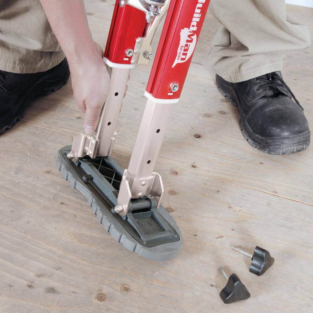 MetalTech BuildMan Grade 24-in. to 40-in. Drywall Stilts, Aluminum Stilts for Adults, Drywall Tools for Home Improvement MetalTech BuildMan Grade 24-in. to 40-in. Drywall Stilts, Aluminum Stilts for Adults, Drywall Tools for Home Improvement - Image 5