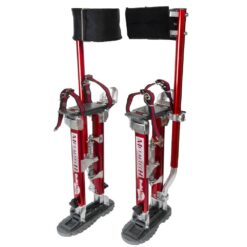 MetalTech BuildMan Grade 24-in. to 40-in. Drywall Stilts, Aluminum Stilts for Adults, Drywall Tools for Home Improvement