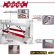 MetalTech Buildman 48 in. W x 18 in. D Aluminum Anti-Slip Scaffold Workbench with 500 lbs. Load Capacity