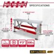 MetalTech Buildman 48 in. W x 18 in. D Aluminum Anti-Slip Scaffold Workbench with 500 lbs. Load Capacity