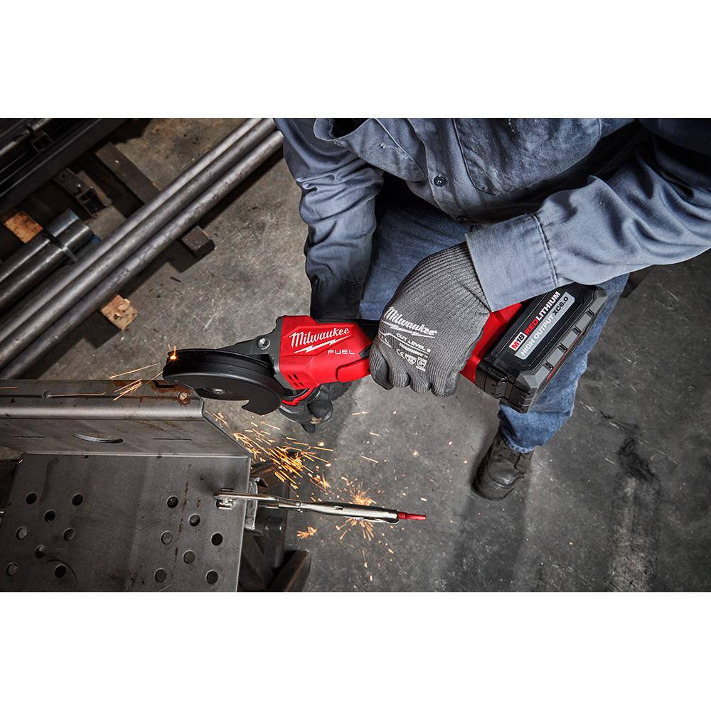 Milwaukee M18 FUEL 18V Lithium-Ion Brushless Cordless 5 in. Flathead Braking Grinder w/Paddle Switch No-Lock and Brushless Grinder Milwaukee M18 FUEL 18V Lithium-Ion Brushless Cordless 5 in. Flathead Braking Grinder w/Paddle Switch No-Lock and Brushless Grinder - Image 5