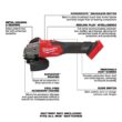 Milwaukee M18 FUEL 18V Lithium-Ion Brushless Cordless 4-1/2 in./5 in. Grinder with Variable Speed & Slide Switch (Tool-Only)