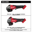 Milwaukee M18 FUEL 18-Volt Lith-Ion Brushless Cordless 4-1/2 in./6 in. Braking Grinder w/ Paddle Switch w/ 4-1/2 in./5 in. Grinder