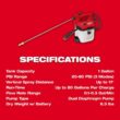 Milwaukee M12 12-Volt 1 Gal. Lithium-Ion Cordless Handheld Sprayer Kit with 2.0 Ah Battery, Charger, Extra 2 Gal. Tank