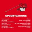Milwaukee M12 12-Volt 1 Gal. Lithium-Ion Cordless Handheld Sprayer Kit with 2.0 Ah Battery and Charger