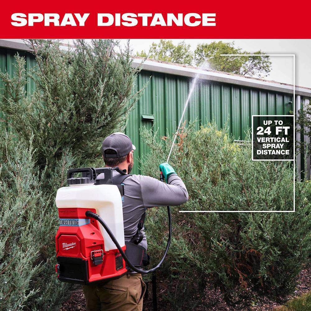 Milwaukee M18 18V 4 Gal. Cordless Battery Powered Backpack Pesticide Sprayer w/Switch Tank Interchangeable Capability (Tool-Only) Milwaukee M18 18V 4 Gal. Cordless Battery Powered Backpack Pesticide Sprayer w/Switch Tank Interchangeable Capability (Tool-Only) - Image 6