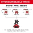 Milwaukee M18 18V 4 Gal. Cordless Battery Powered Backpack Pesticide Sprayer w/Switch Tank Interchangeable Capability (Tool-Only) Milwaukee M18 18V 4 Gal. Cordless Battery Powered Backpack Pesticide Sprayer w/Switch Tank Interchangeable Capability (Tool-Only)