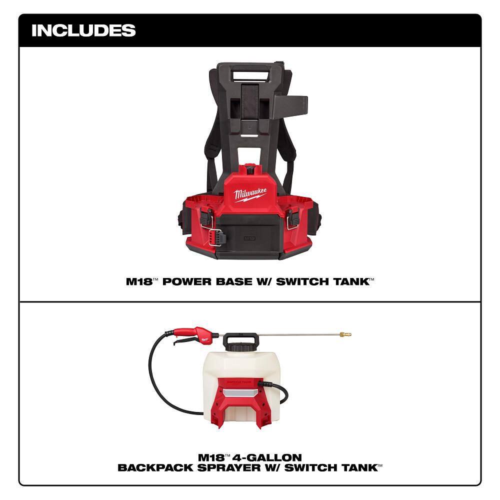 Milwaukee M18 18V 4 Gal. Cordless Battery Powered Backpack Pesticide Sprayer w/Switch Tank Interchangeable Capability (Tool-Only) Milwaukee M18 18V 4 Gal. Cordless Battery Powered Backpack Pesticide Sprayer w/Switch Tank Interchangeable Capability (Tool-Only) - Image 11