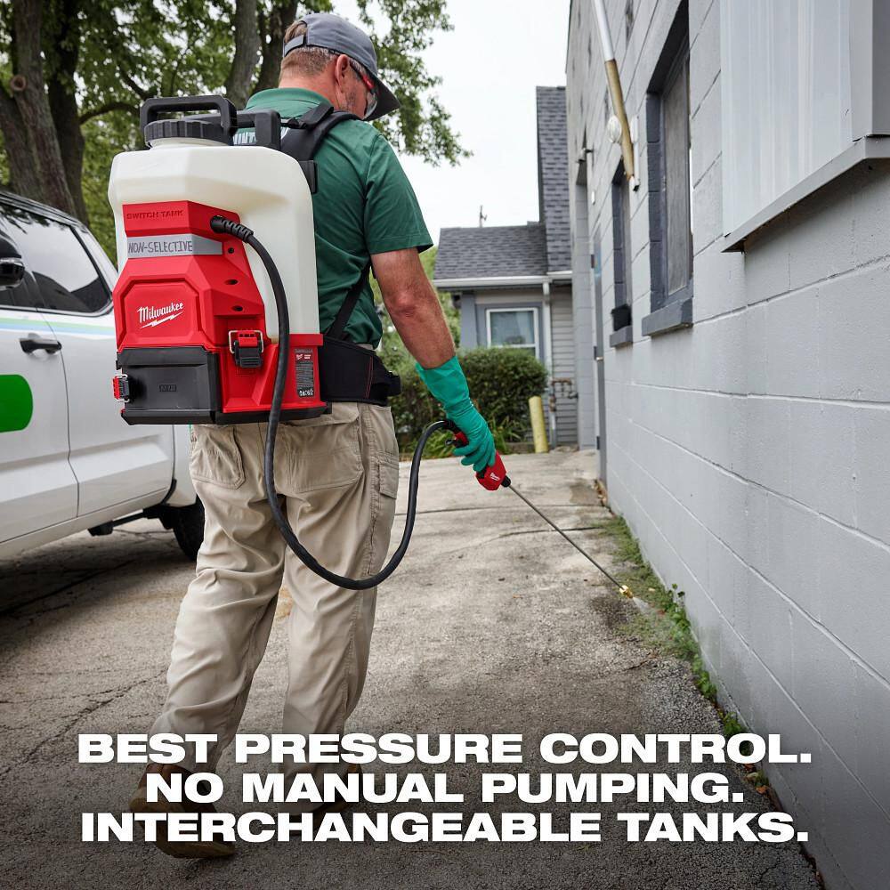 Milwaukee M18 18V 4 Gal. Cordless Battery Powered Backpack Pesticide Sprayer w/Switch Tank Interchangeable Capability (Tool-Only) Milwaukee M18 18V 4 Gal. Cordless Battery Powered Backpack Pesticide Sprayer w/Switch Tank Interchangeable Capability (Tool-Only) - Image 13