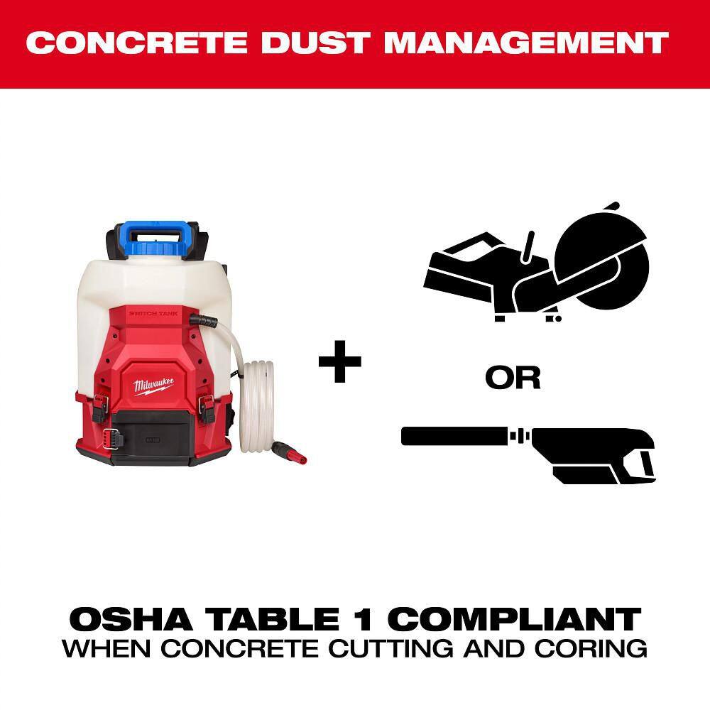 Milwaukee M18 18V 4 Gal. Cordless Battery Powered Water Supply Sprayer Kit w/ Switch Tank Interchangeable Capability Milwaukee M18 18V 4 Gal. Cordless Battery Powered Water Supply Sprayer Kit w/ Switch Tank Interchangeable Capability - Image 7
