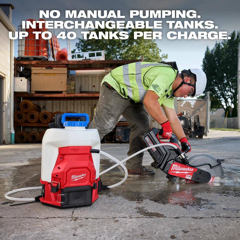 Milwaukee M18 18V 4 Gal. Cordless Battery Powered Water Supply Sprayer Kit w/ Switch Tank Interchangeable Capability Milwaukee M18 18V 4 Gal. Cordless Battery Powered Water Supply Sprayer Kit w/ Switch Tank Interchangeable Capability - Image 14