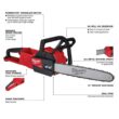 Milwaukee M18 FUEL 16 in. 18V Lithium-Ion Brushless Battery Chainsaw (Tool-Only)(2-Tool)