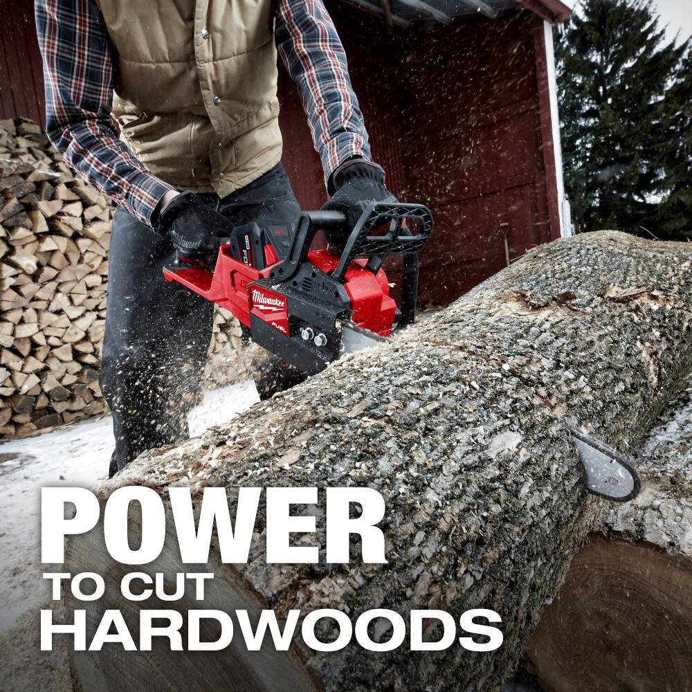 Milwaukee M18 FUEL 18V 16 in. Brushless Cordless Battery Powered Chainsaw with (1) 8.0 Ah FORGE Battery Milwaukee M18 FUEL 18V 16 in. Brushless Cordless Battery Powered Chainsaw with (1) 8.0 Ah FORGE Battery - Image 9