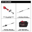 Milwaukee M18 FUEL 18V 10 in. Brushless Cordless QUIK-LOK Battery Powered Pole Saw w/ 12.0 Ah FORGE Battery