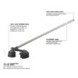 Milwaukee M18 FUEL 18V 10 in. Brushless Cordless Battery Powered QUIK-LOK Pole Saw w/ String Trimmer Attachment