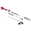 Milwaukee M18 FUEL 18V 10 in. Brushless Cordless Battery Powered QUIK-LOK Pole Saw w/ String Trimmer Attachment