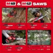 Milwaukee M18 FUEL 18V 10 in. Brushless Cordless Battery Powered QUIK-LOK Pole Saw w/ String Trimmer Attachment