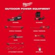 Milwaukee M18 FUEL 18V 10 in. Brushless Cordless Battery Powered QUIK-LOK Pole Saw w/ String Trimmer Attachment