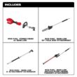 Milwaukee M18 FUEL 18V 10 in. Brushless Cordless Battery Powered QUIK-LOK Pole Saw w/ Articulating Hedge Trimmer Attachment