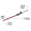 Milwaukee M18 FUEL 18V 10 in. Brushless Cordless Battery Powered QUIK-LOK Pole Saw w/ Hedge Trimmer Attachment