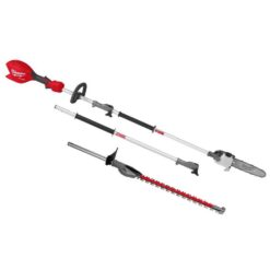 Milwaukee M18 FUEL 18V 10 in. Brushless Cordless Battery Powered QUIK-LOK Pole Saw w/ Hedge Trimmer Attachment