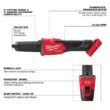 Milwaukee M18 FUEL 18V Lithium-Ion Brushless Cordless 1/4 in. Braking Die Grinder Slide Switch w/M18 3/8 in. Impact Wrench