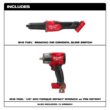 Milwaukee M18 FUEL 18V Lithium-Ion Brushless Cordless 1/4 in. Braking Die Grinder (Tool-Only) w/Mid Torque 1/2 in. Impact Wrench