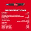 Milwaukee M18 FUEL 18V Lithium-Ion Brushless Cordless 2-3 in. Variable Speed Die Grinder Paddle Switch w/One-Key (Tool-Only)