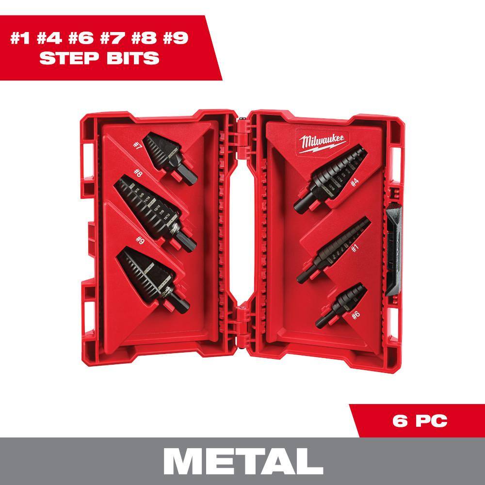 Milwaukee Black Oxide Step Drill Bit Set (6-Piece) Milwaukee Black Oxide Step Drill Bit Set (6-Piece) - Image 4