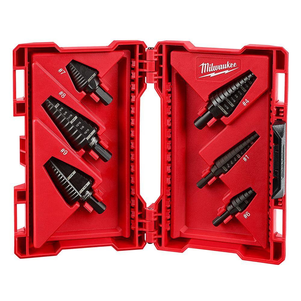 Milwaukee Black Oxide Step Drill Bit Set (6-Piece) Milwaukee Black Oxide Step Drill Bit Set (6-Piece)