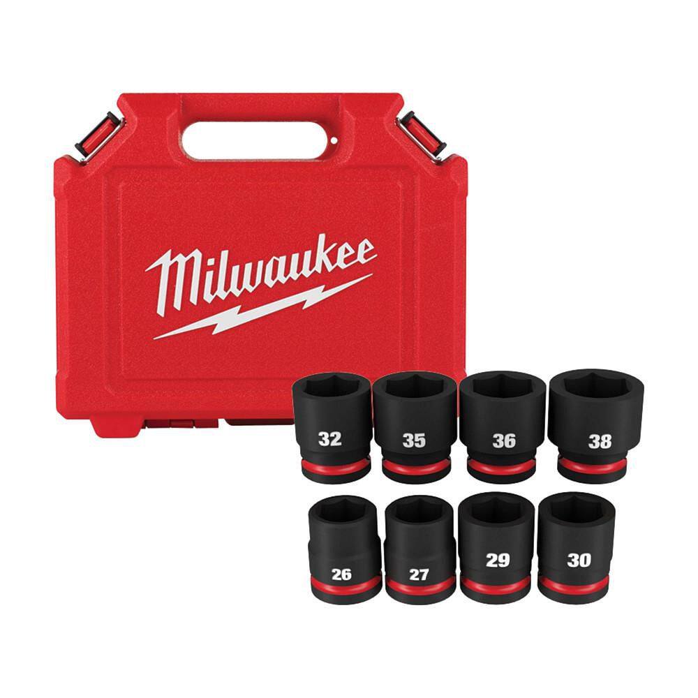 Milwaukee SHOCKWAVE 3/4 in. Drive Metric 6 Point Impact Socket Set (8-Piece) Milwaukee SHOCKWAVE 3/4 in. Drive Metric 6 Point Impact Socket Set (8-Piece)