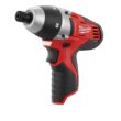 Milwaukee M12 12V Lithium-Ion Cordless 1/4 in. No-Hub Coupling Driver (Tool-Only)