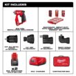 Milwaukee M12 FUEL 12V Li-Ion Brushless Cordless 4-in-1 Installation 3/8 in. Drill Driver Kit, 4-Heads & PACKOUT Bit Set (60-Pc)