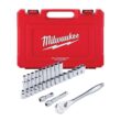 Milwaukee 1/2 in. Drive Metric Ratchet and Socket Mechanics Tool Set (28-Piece)