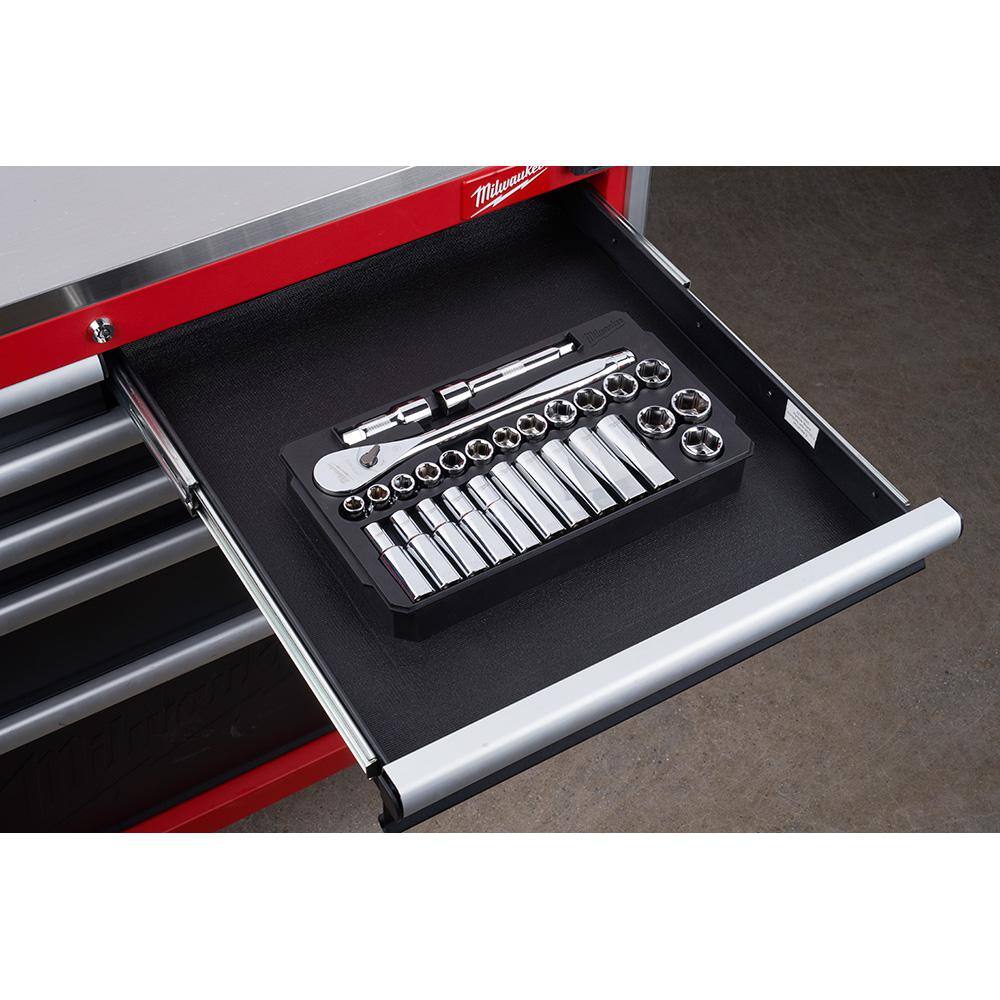 Milwaukee 1/2 in. Drive Metric Ratchet and Socket Mechanics Tool Set (28-Piece) Milwaukee 1/2 in. Drive Metric Ratchet and Socket Mechanics Tool Set (28-Piece) - Image 6