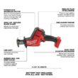 Milwaukee M18 FUEL 18V Lithium-Ion Brushless Cordless HACKZALL Reciprocating Saw w/Two 6.0 Ah Battery and Charger