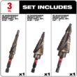 Milwaukee SHOCKWAVE Impact Duty Titanium Step Bit Kit (3-Piece) Milwaukee SHOCKWAVE Impact Duty Titanium Step Bit Kit (3-Piece)