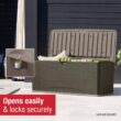 Rubbermaid 120 Gal. Resin Deck Box with Seat