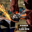RIDGID 18V 6.0 Ah MAX Output Lithium-Ion Batteries (2-Pack) with 18V Brushless Cordless 4-1/2" Paddle Switch Angle Grinder