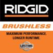 RIDGID 18V 6.0 Ah MAX Output Lithium-Ion Batteries (2-Pack) with 18V Brushless Cordless 4-1/2" Paddle Switch Angle Grinder