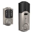 Schlage Camelot Satin Nickel Electronic Connect Smart Deadbolt - Z-Wave Plus Enabled