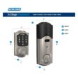 Schlage Camelot Satin Nickel Electronic Connect Smart Deadbolt - Z-Wave Plus Enabled